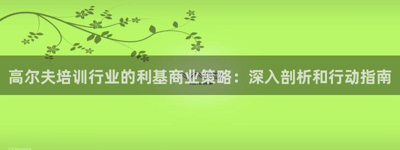 富联官网代理系列是正品吗：高尔夫培训行业的利基商业策