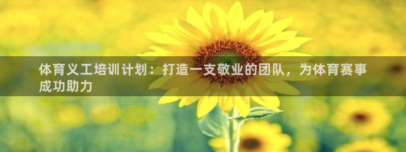 富联集团做什么的：体育义工培训计划：打造一支敬业的团